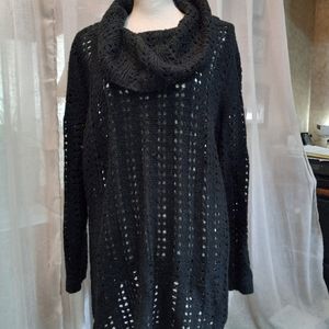 Elegant Black Knit Sweater